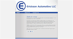 Desktop Screenshot of ericksonautomotive.net