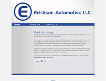 Tablet Screenshot of ericksonautomotive.net